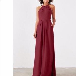 Weddington Way Isabelle Dress (Size 4) in Cabernet